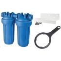Фильтр-колба Atlas Filtri DP BIG DUO AB (голубая) Ø1" IN (пластик) 10" 45°C 8,3 bar KIT (ZA1702712)