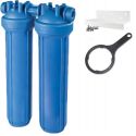 Фильтр-колба Atlas Filtri DP BIG DUO AB (голубая) Ø1" IN (пластик) 20" 45°C 8,3 bar KIT (ZA1802712)