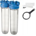 Фильтр-колба Atlas Filtri DP BIG DUO TS (прозрачный) Ø1" IN (пластик) 20" 45°C 8,3 bar KIT (ZA1802711)