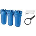 Фильтр-колба Atlas Filtri DP BIG TRIO AB (голубая) Ø1" IN (пластик) 10" 45°C 8,3 bar KIT (ZA1703712)