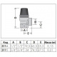 Caleffi мембранний клапан 3,5 bar ВР-ВР 1/2 (311435)