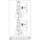 Caleffi 400401 комплект дизайн кранів M23x1,5x1/2" (білий)
