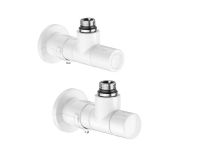 Caleffi 400101 комплект дизайн кранов M23x1,5x1/2" (белый)