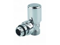 Кран радиаторный угловой Carlo Poletti Хром d1 / 2 "х 24-19 FIRST (V140111CB)