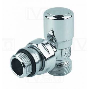 Кран отсекающий угловой Carlo Poletti Хром d1 / 2 "х 24-19 FIRST (V140211CB)