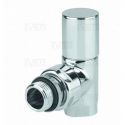 Кран радиаторный вентильный угловой Carlo Poletti Хром d1/2" CYLINDER (V30310B)