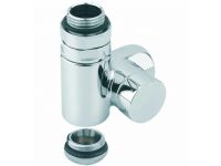 Кран відсікаючий трьохосьовий Carlo Poletti ХРОМ d1/2" SX COMBI CORNER (підключення тену) (V110410BSX)