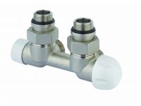 Вузол термостатичний Carlo Poletti THERMO PIASTRE НІКЕЛЬ кутовий d1/2" З x 3/4" EK 50 мм (V137112Q)
