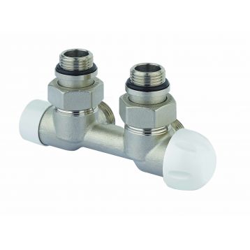Узел термостатический Carlo Poletti THERMO PIASTRE НИКЕЛЬ угловой d1 / 2 "С x 3/4" EK 50 мм (V137112Q)