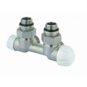 Узел термостатический Carlo Poletti THERMO PIASTRE НИКЕЛЬ угловой d1/2" С x 3/4" EK 50 мм (V137112Q)