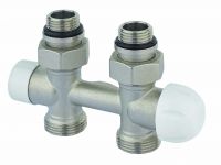 Узел термостатический Carlo Poletti THERMO PIASTRE НИКЕЛЬ прямой d1 / 2 "С x 3/4" EK 50 мм (V137512Q)