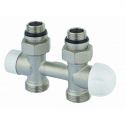 Узел термостатический Carlo Poletti THERMO PIASTRE НИКЕЛЬ прямой d1/2" С x 3/4" EK 50 мм (V137512Q)
