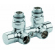 Узел отсекающий Carlo Poletti TWIN Хром угловой d1 / 2 "С x 3/4" EK 50 мм (V48110B)