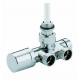 Термостатичний вузел для рушникосушки Carlo Poletti ONE-THERMO ХРОМ ПРАВИЙ d1/2" З x 3/4" EK (V81112B50DX)