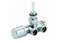 Термостатичний вузел для рушникосушки Carlo Poletti ONE-THERMO ХРОМ ПРАВИЙ d1/2" З x 3/4" EK (V81112B50DX)