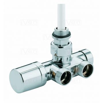 Термостатичний вузел для рушникосушки Carlo Poletti ONE-THERMO ХРОМ ПРАВИЙ d1/2" З x 3/4" EK (V81112B50DX)