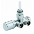 Термостатичний вузел для рушникосушки Carlo Poletti ONE-THERMO ХРОМ ПРАВИЙ d1/2" З x 3/4" EK (V81112B50DX)