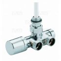 Термостатичний вузел для рушникосушки Carlo Poletti ONE-THERMO ХРОМ ПРАВИЙ d1/2" З x 3/4" EK (V81112B50DX)