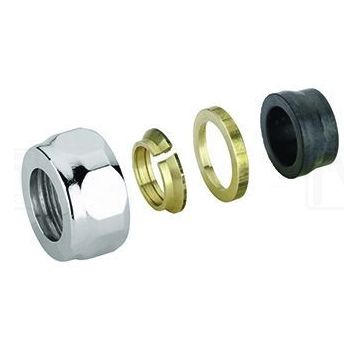 Гайка для медной трубы Carlo Poletti d15 мм x 3/4 "EK Хром (A33109BEK)