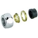 Гайка для мідної труби Carlo Poletti d15 мм x 3/4" EK ХРОМ (A33109BEK)