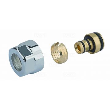 Гайка для металлопластиковой трубы Carlo Poletti d16 x 2,0 мм x 3/4 "EK Хром (A58702B)