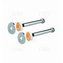 Комплект трубок Carlo Poletti d15 x 140 мм x 1/2"С + розетки d55 мм (2 шт.) Хром (A54653B)