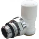 Кран отсекающий угловой Carlo Poletti БЕЛЫЙ d1/2" х 24-19 FIRST (V140211E)