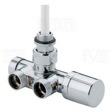 Термостатический узел для полотенцесушители Carlo Poletti ONE-THERMO Хром ЛЕВЫЙ d1 / 2 "С x 3/4" EK (V81112B50SX)