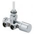 Термостатичний вузел для рушникосушки Carlo Poletti ONE-THERMO ХРОМ ЛІВИЙ d1/2" З x 3/4" EK (V81112B50SX)