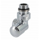 Кран отсекающий трехосный Carlo Poletti Хром d1 / 2 "х 24-19 DX (правый) FIRST CORNER (V174211CBDX)