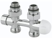 Узел термостатический Carlo Poletti FIRST PIASTRE Хром прямой d1/2" С x 3/4" EK 50 мм (V137512CB)