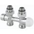 Вузол термостатичний Carlo Poletti FIRST PIASTRE ХРОМ прямий d1/2" З x 3/4" EK 50 мм (V137512CB)