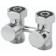Кран нижнего подключения Carlo Poletti FIRST PIASTRE Хром прямой d3/4" F x 3/4" EK (V72512B) - 1