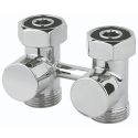 Кран нижнього підключення Carlo Poletti FIRST PIASTRE ХРОМ прямий d3/4" F x 3/4" EK (V72512B)