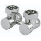 Кран нижнего подключения Carlo Poletti FIRST PIASTRE Хром угловой d3/4" F x 3/4" EK (V72112CB)