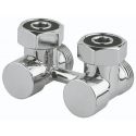 Кран нижнего подключения Carlo Poletti FIRST PIASTRE Хром угловой d3/4" F x 3/4" EK (V72112CB)