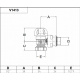 Термоклапан кутовий Carlo Poletti ХРОМ d1/2" FIRST THERMO (V141310CB)