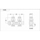Узел термостатический Carlo Poletti FIRST PIASTRE Хром прямой d1/2" С x 3/4" EK 50 мм (V137512CB)