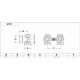 Кран нижнего подключения Carlo Poletti FIRST PIASTRE Хром угловой d3/4" F x 3/4" EK (V72112CB)