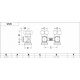 Кран нижнего подключения Carlo Poletti FIRST PIASTRE Хром прямой d3/4" F x 3/4" EK (V72512CB)