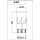 Термостатична латунна головка (рідинний сенсор) Carlo Poletti ХРОМ M30 x 1,5 (A40900B)