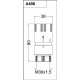 Термостатическая головка (жидкостный сенсор) Carlo Poletti БЕЛАЯ M30 x 1,5 (A49800A)