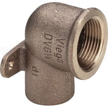 Viega GmbH Коліно настінне d22 x 3/4" В (бронза) 94472g (113490)
