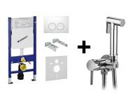 Geberit Duofix 458.126.00.1+ кнопка смыва 115.125.11.1