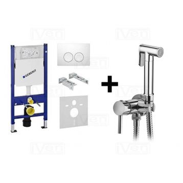 Geberit Duofix 458.126.00.1+ кнопка смыва 115.125.11.1