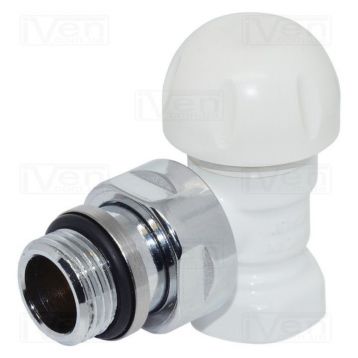 Термоклапан угловой Carlo Poletti БЕЛЫЙ d1 / 2 "FIRST THERMO (V141310E)