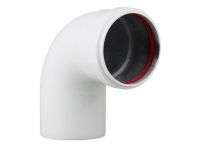 Колено 90 градусов алюминиевое для турбированного газового котла d60mm AL - 1