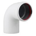Колено 90 градусов для турбированного газового котла d60mm 90 градусов AL