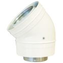 Колено 45 град. для турбо котла коаксиальное d80/125 premium