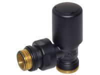 Кран радиаторный угловой Carlo Poletti BLACK MATTE d1/2" х 24-19 FIRST (V140111EFS9005O)